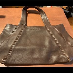 Coach brown leather purse